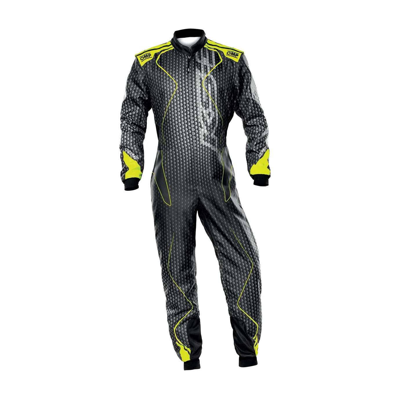 Gray OMP KS-3 ART Go Kart Racing Suit