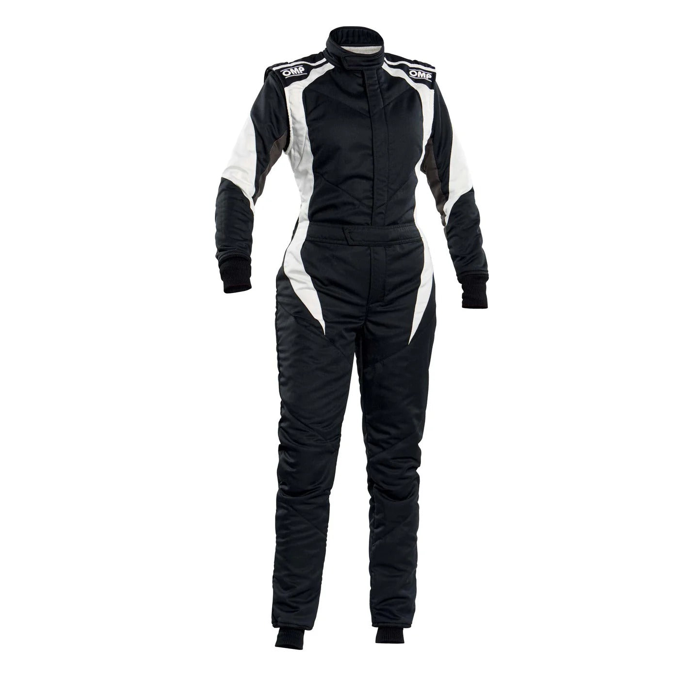 OMP FIRST ELLE Women's Black / White Kart Racing Suit