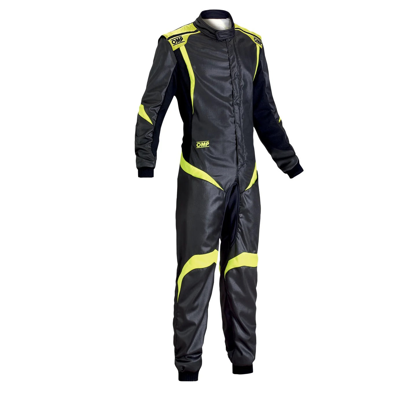 OMP ONE-S1 Black/Yellow Kart Racing Suit