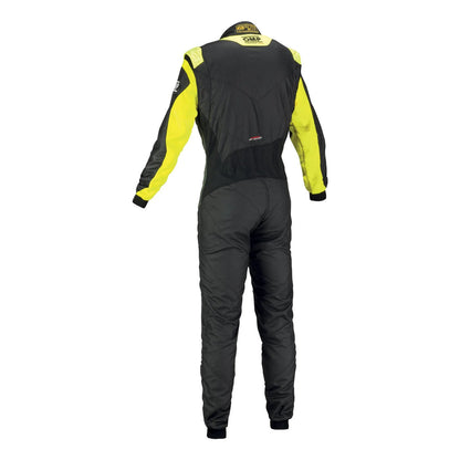 OMP TECNICA EVO Kart Racing Suit - Black / Yellow