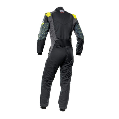 OMP Tecnica Evo Black / Yellow Race Costume
