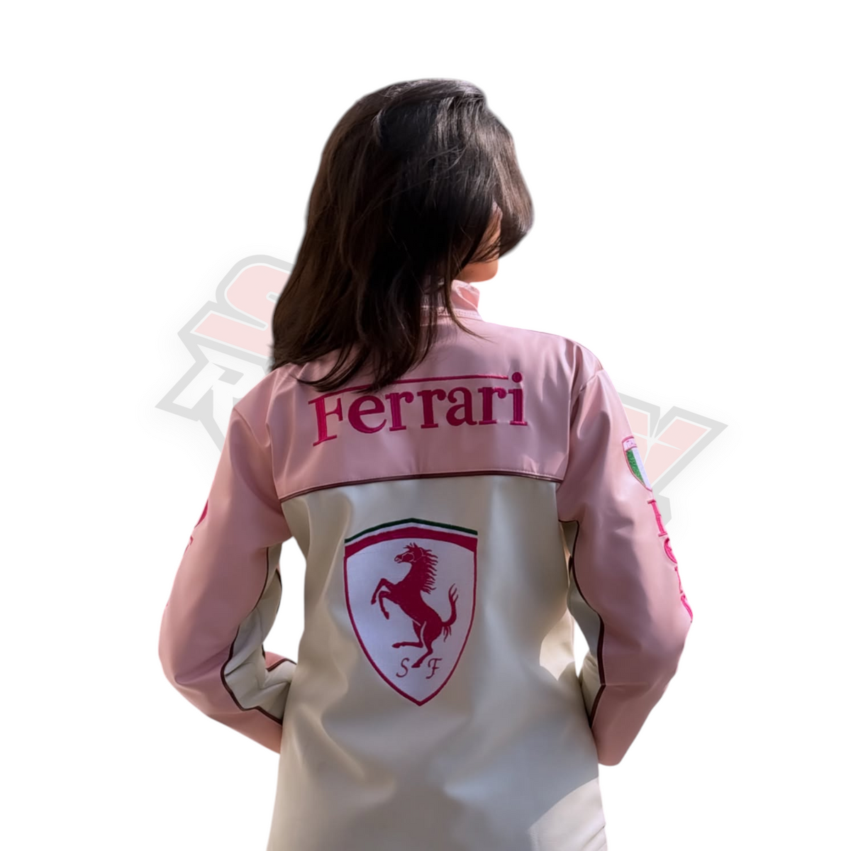 Pink Ferrari Jacket | Luxury Street Racing Style
