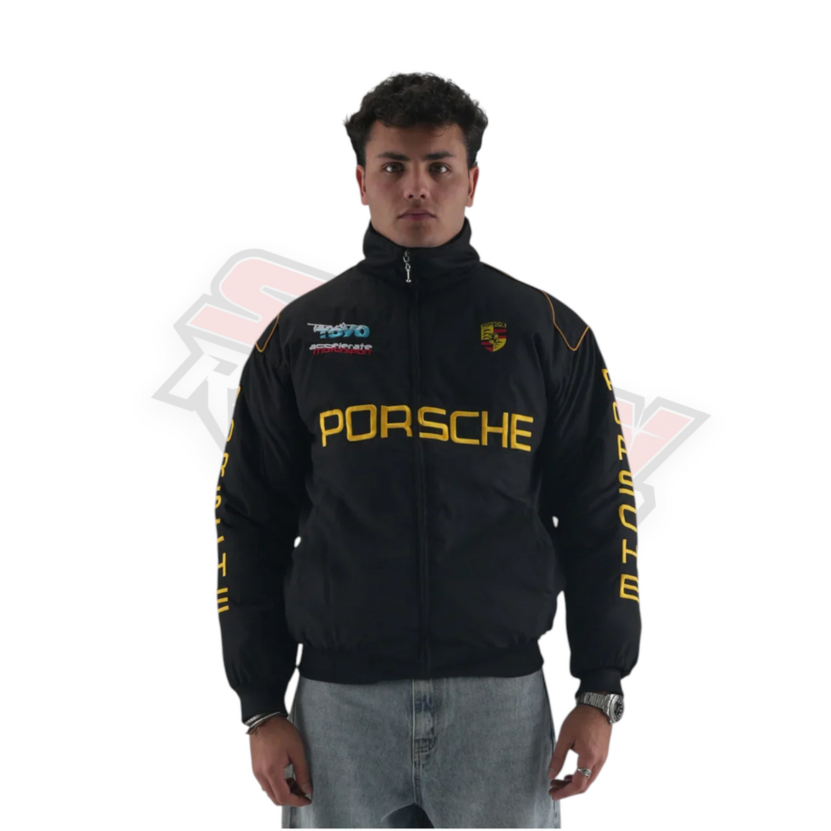 Porsche Embroidered Racing Jacket | Premium Motorsport Wear