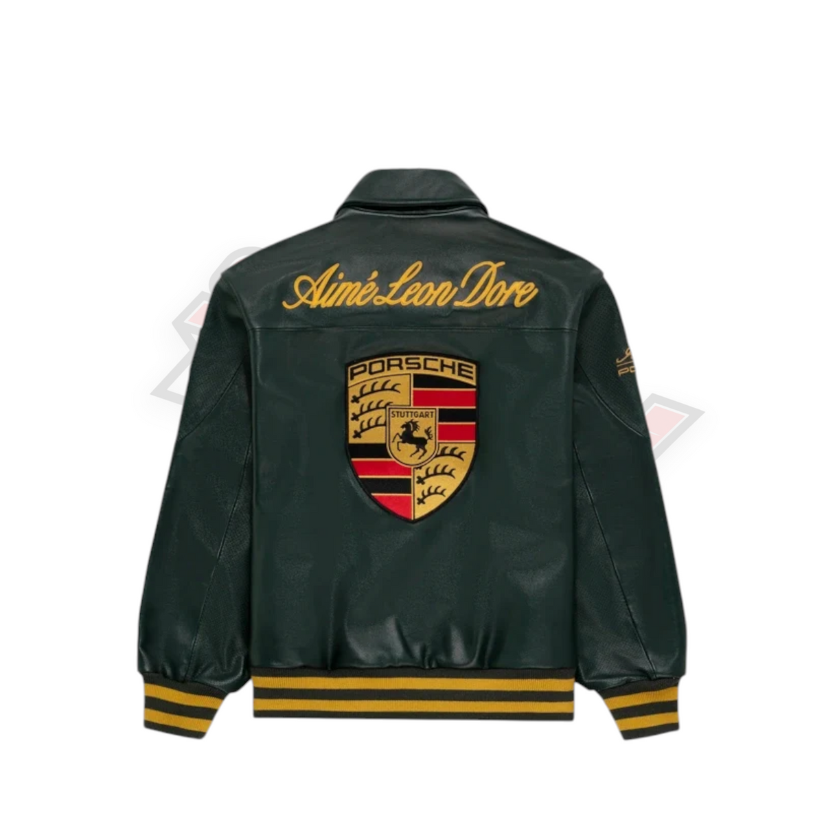 Premium Porsche 993 Leather Jacket | Luxury Vintage Racing Style