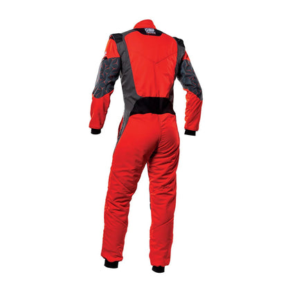 Red OMP TECNICA HYBRID Racing Suit