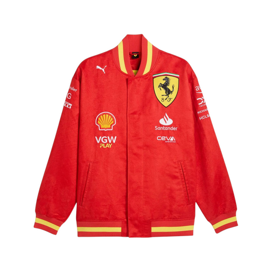 Scuderia Ferrari F1 2024 Team Varsity Embroidry  Jacket