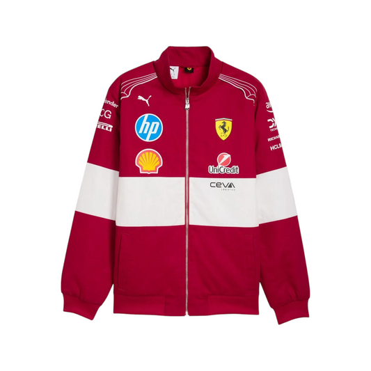Scuderia Ferrari F1 PUMA 2025 Team Vintage Embroidry Jacket