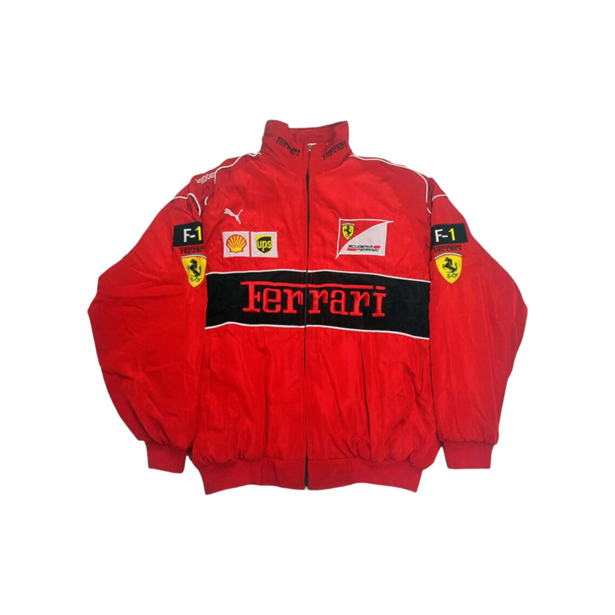 Vintage Ferrari Racing Stylish Winter F1 Jacket